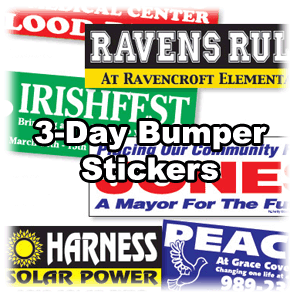 3-Day Bumper Stickers